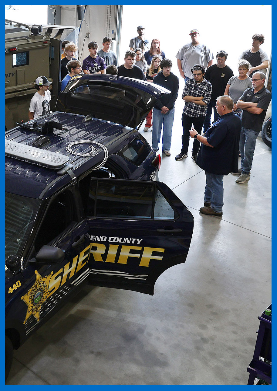 Fast Track Program Tours Reno County Automotive Dept to Inspire Future Workforce - News Image